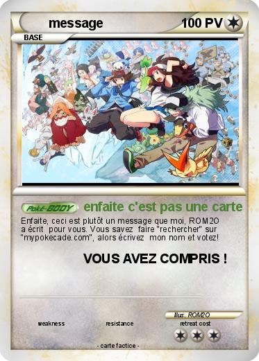 Pokemon message