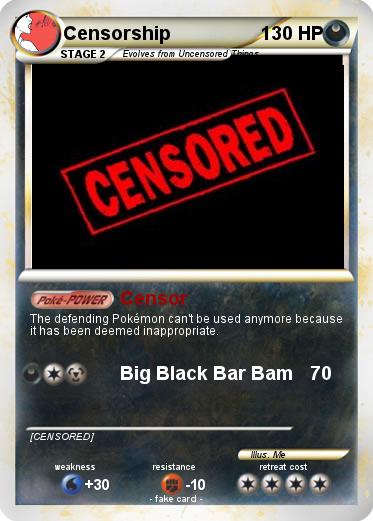 Pokemon Censorship