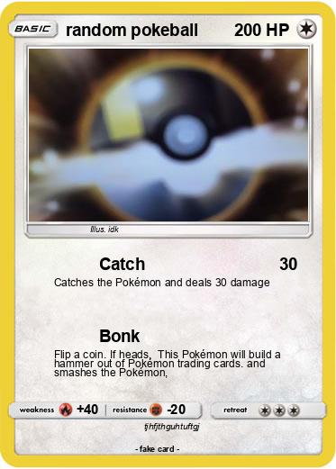 Pokemon random pokeball