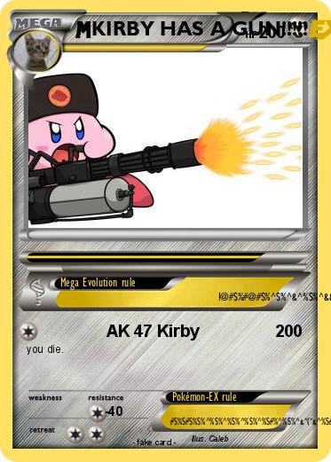 Pokemon KIRBY HAS A GUN!!!!!