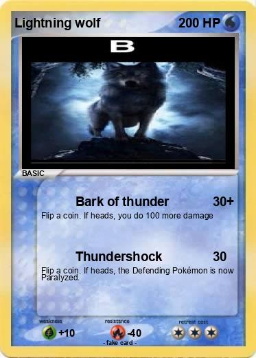 Pokemon Lightning wolf