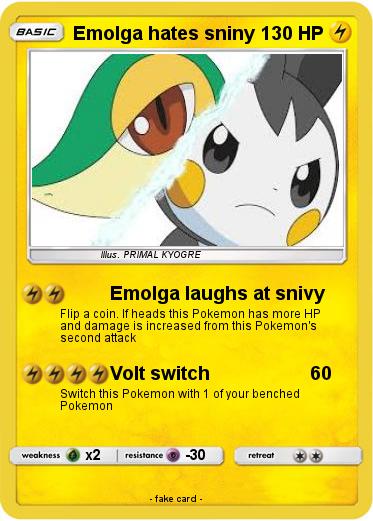 Pokemon Emolga hates sniny