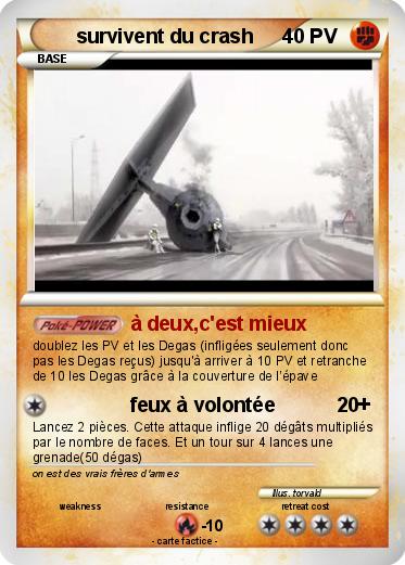 Pokemon survivent du crash