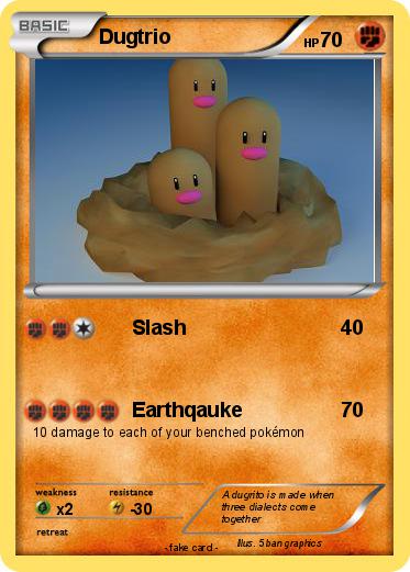 Pokemon Dugtrio