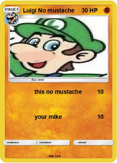 Pokemon Luigi No mustache