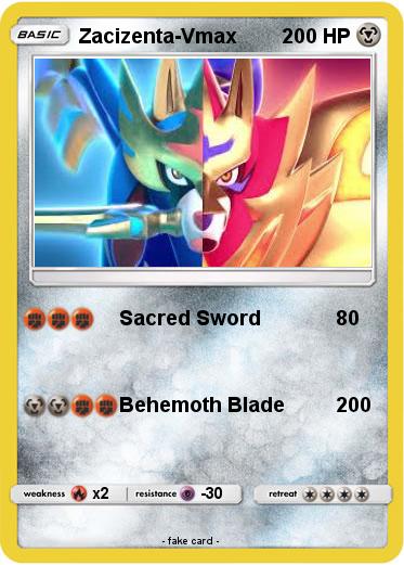 Pokemon Zacizenta-Vmax