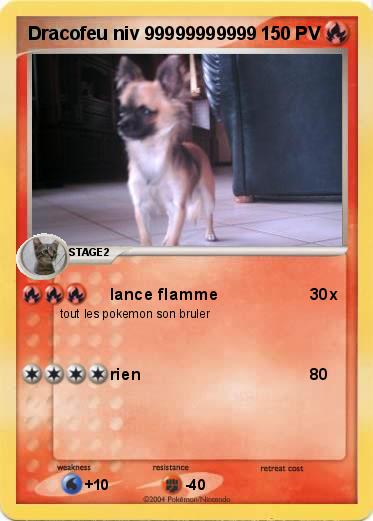 Pokemon Dracofeu niv 99999999999
