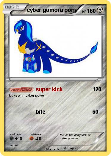 Pokemon cyber gomora pony