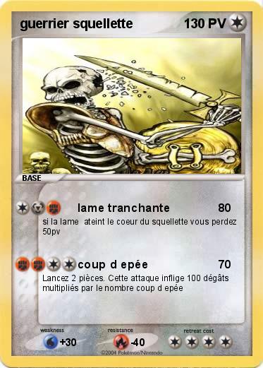 Pokemon guerrier squellette
