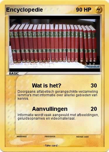 Pokemon Encyclopedie