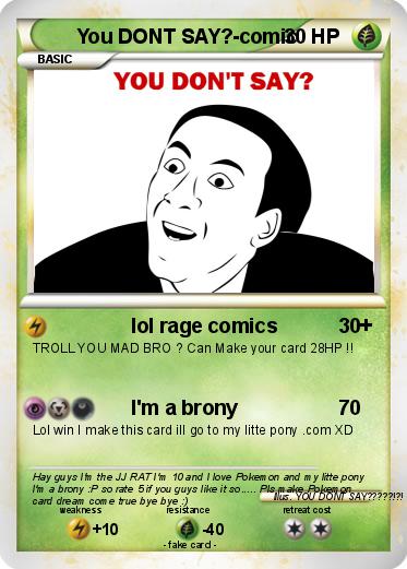 Pokemon You DONT SAY?-comic