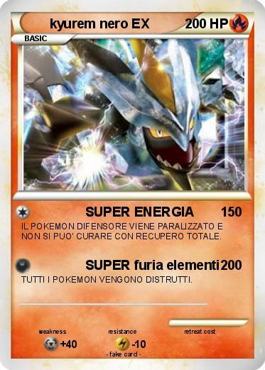 Pokemon kyurem nero EX