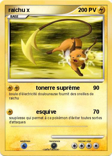 Pokemon raichu x