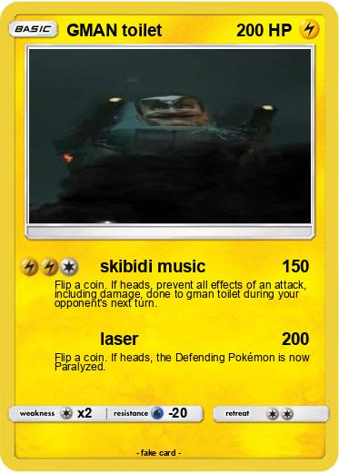 Pokemon GMAN toilet