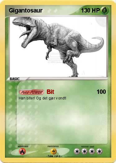 Pokemon Gigantosaur