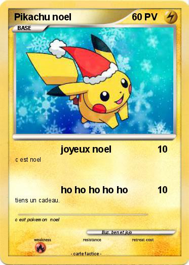 Pokemon Pikachu noel