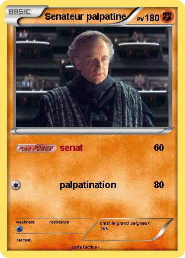 Pokemon Senateur palpatine