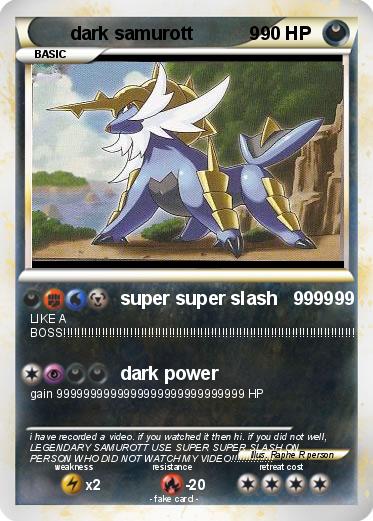 Pokemon dark samurott           9