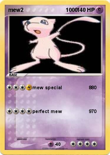 Pokemon mew2                            1000       