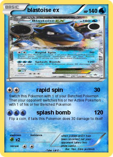 Pokemon blastoise ex