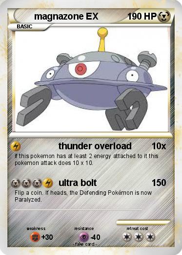 Pokemon magnazone EX