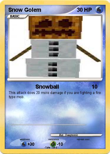 Pokemon Snow Golem
