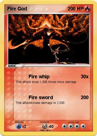 Pokemon Fire God