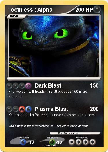 Pokemon Toothless : Alpha