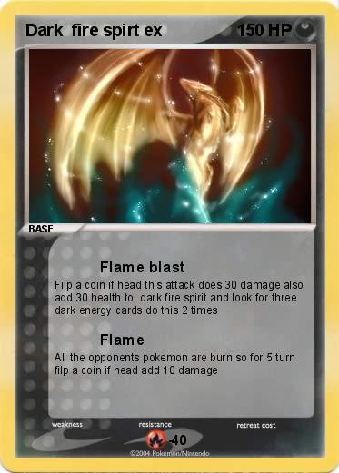 Pokemon Dark  fire spirt ex