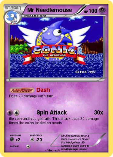 Pokemon Mr Needlemouse