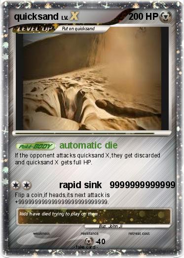 Pokemon quicksand