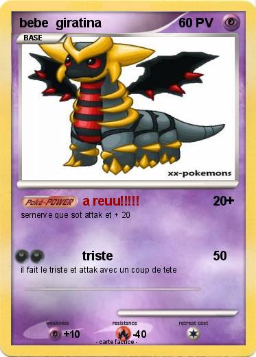 Pokemon bebe  giratina