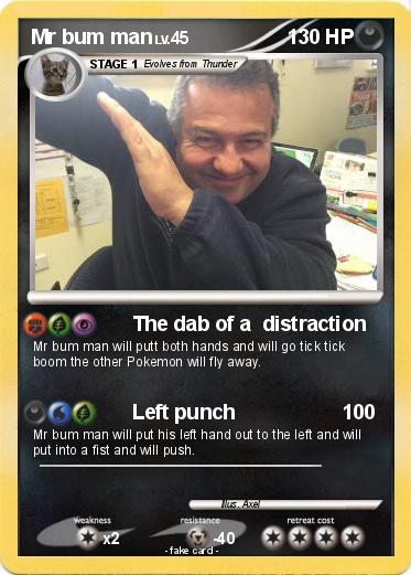 Pokemon Mr bum man