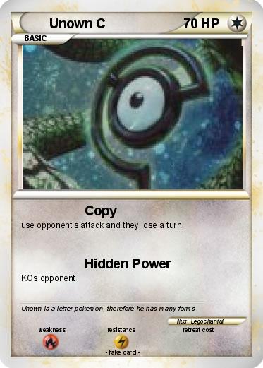 Pokemon Unown C