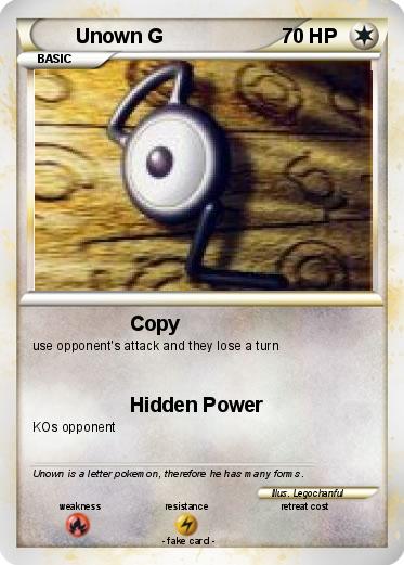 Pokemon Unown G