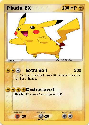 Pokemon Pikachu EX