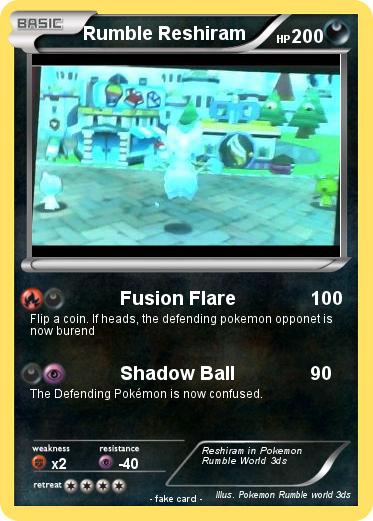 Pokemon Rumble Reshiram