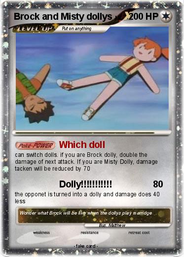 Pokemon Brock and Misty dollys