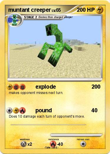 Pokemon muntant creeper