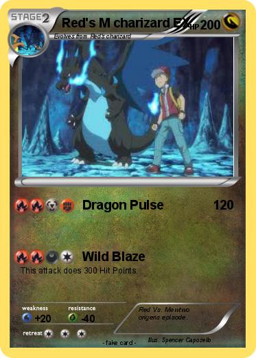 Pokemon Red's M charizard EX