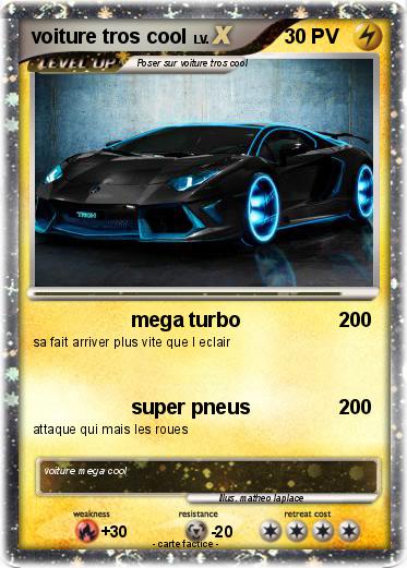 Pokemon voiture tros cool
