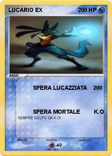 Pokemon LUCARIO EX