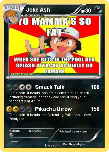 Pokemon Joke Ash