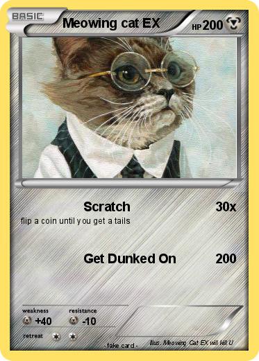 Pokemon Meowing cat EX