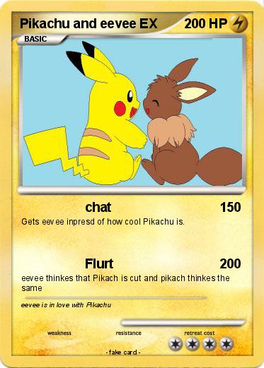 Pokemon Pikachu and eevee EX