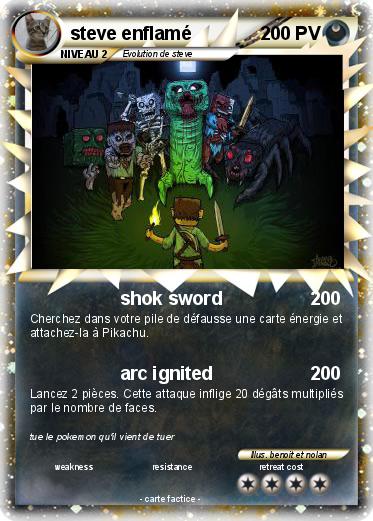 Pokemon steve enflamé