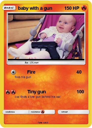 Pokemon baby with a gun