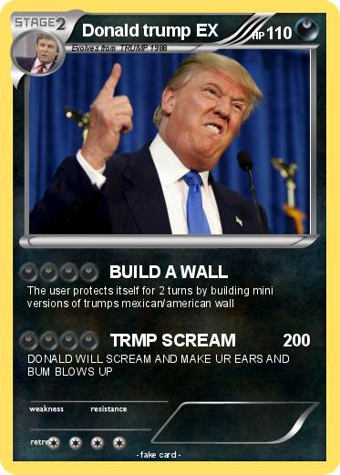 Pokemon Donald trump EX