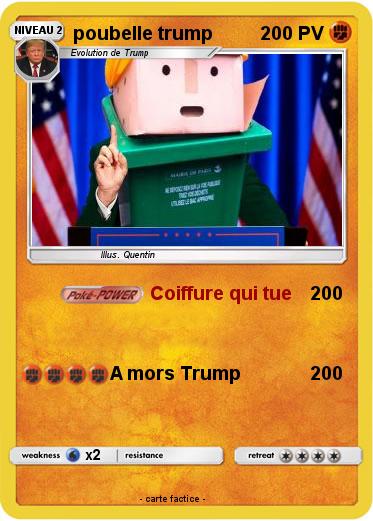 Pokemon poubelle trump