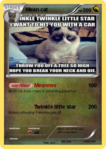 Pokemon Mean cat